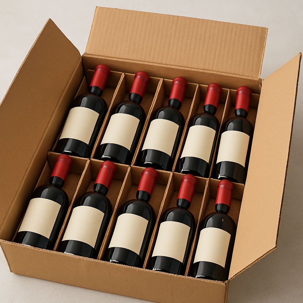 A case of 12 bottles of wine