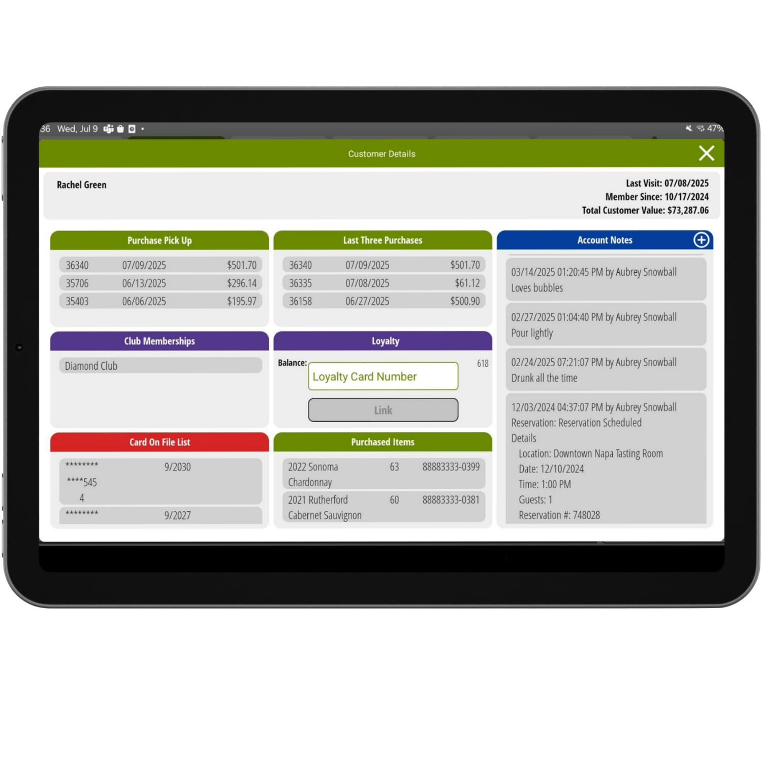 Customer details - New UI