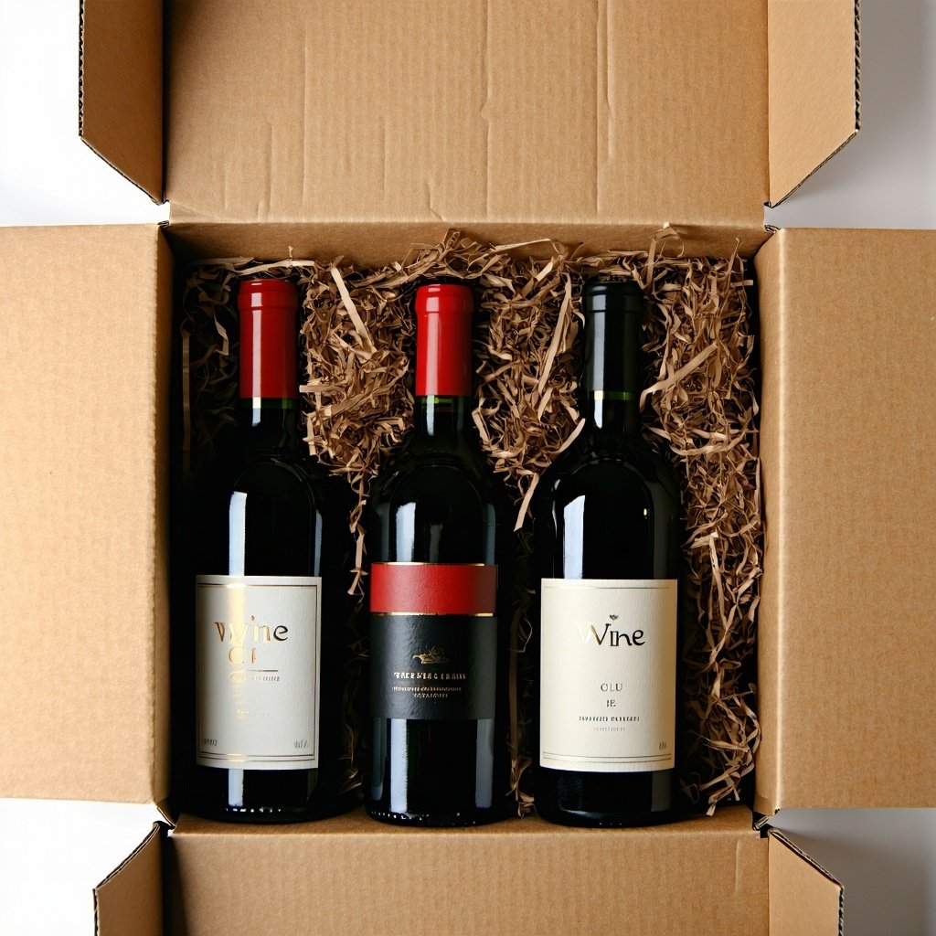 wine club delivery shot from above in bespoke packaging-1