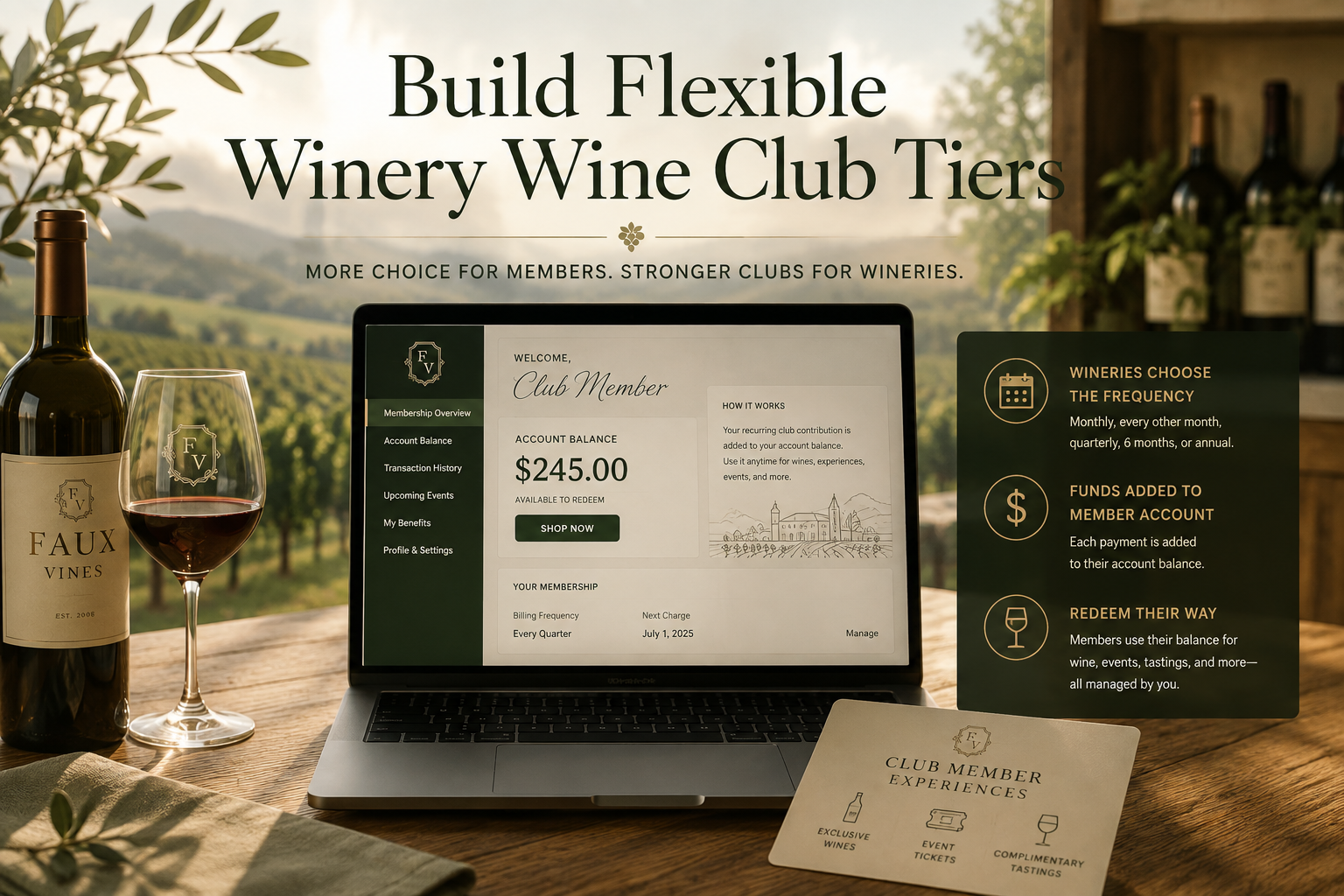 How to Build Flexible Winery Wine Club Tiers